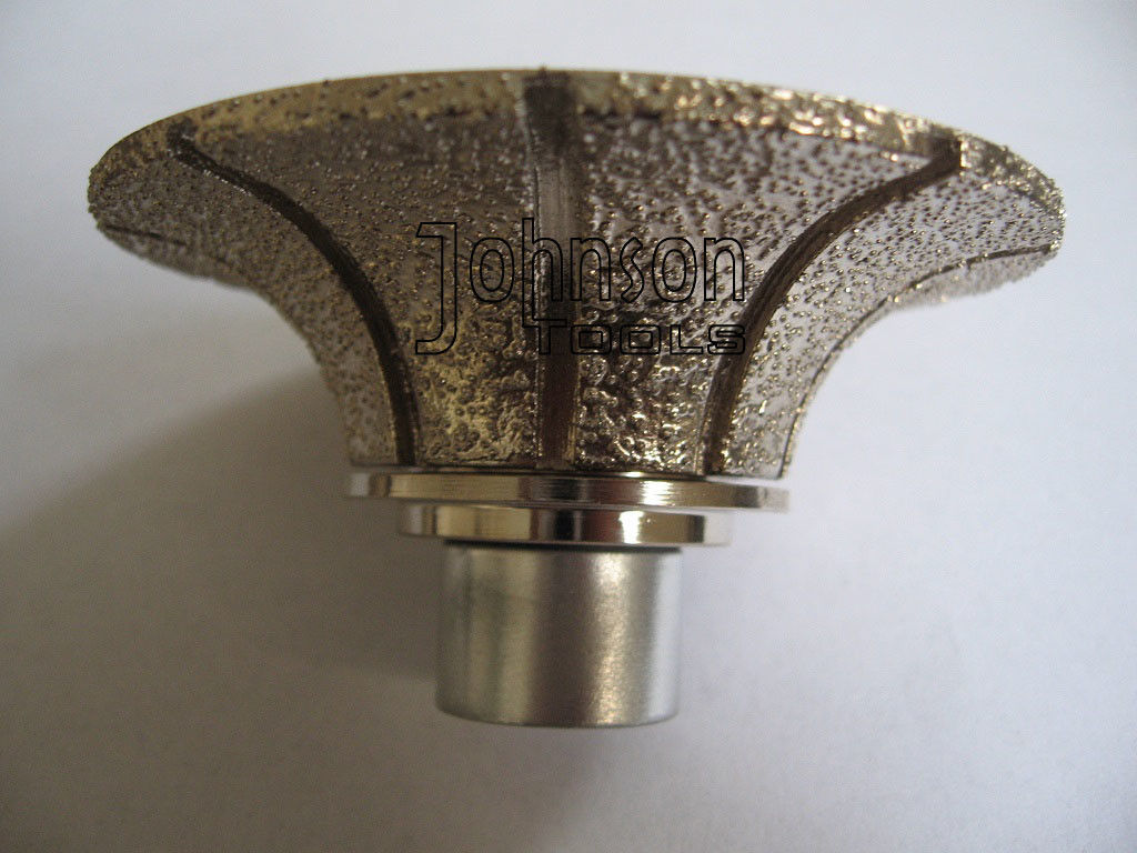 No.2 Half Diamond Bullnose Router Bit , Bullnose Grinder Wheel HS Code