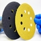 8 Hole 5 Inch Yellow Hook And Loop Orbital Sander Diamond Pads For Car Paint Wood