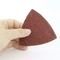 80mm Triangle Red Aluminum Oxide Multi Tool Sand Paper Disc Pad For Automotive Peeling Paint