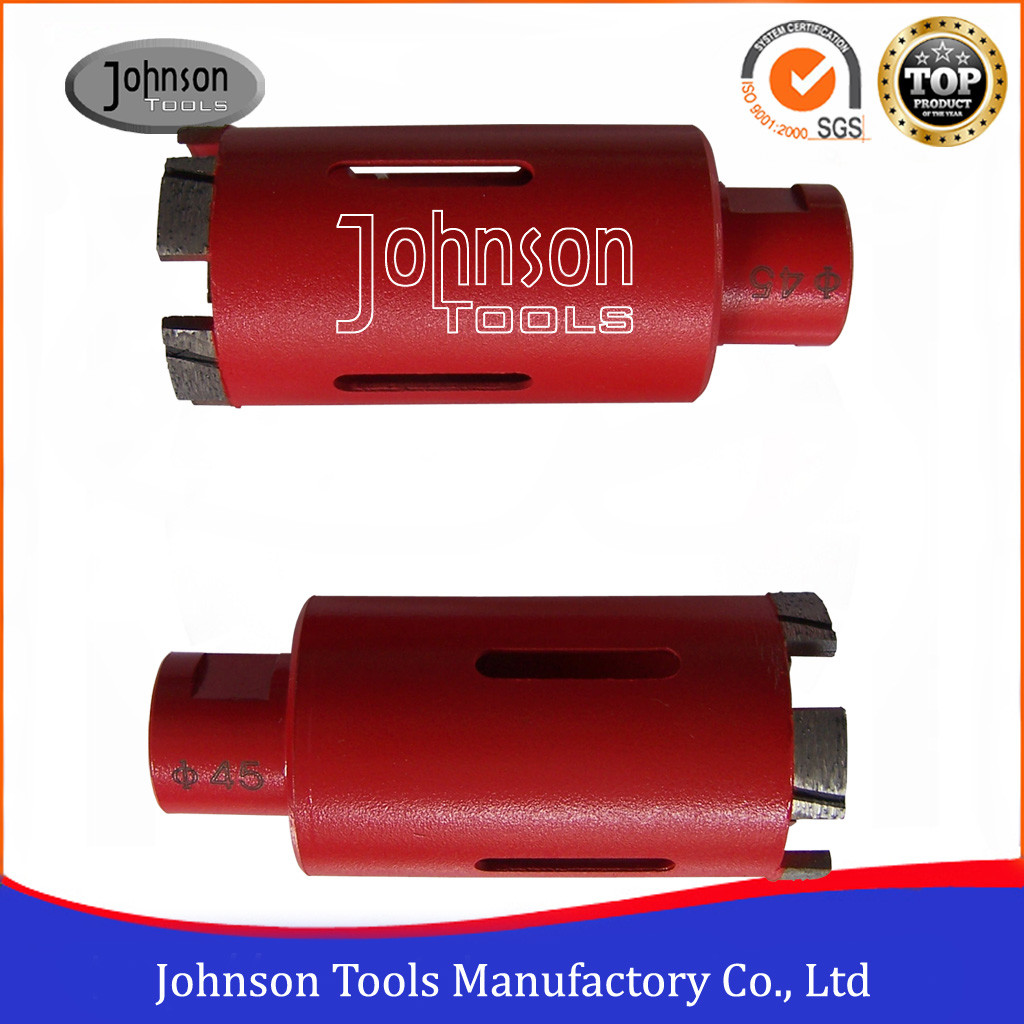 45mm 1 3/4" Diamond Core Drill Bits For Sandstone / Limestone