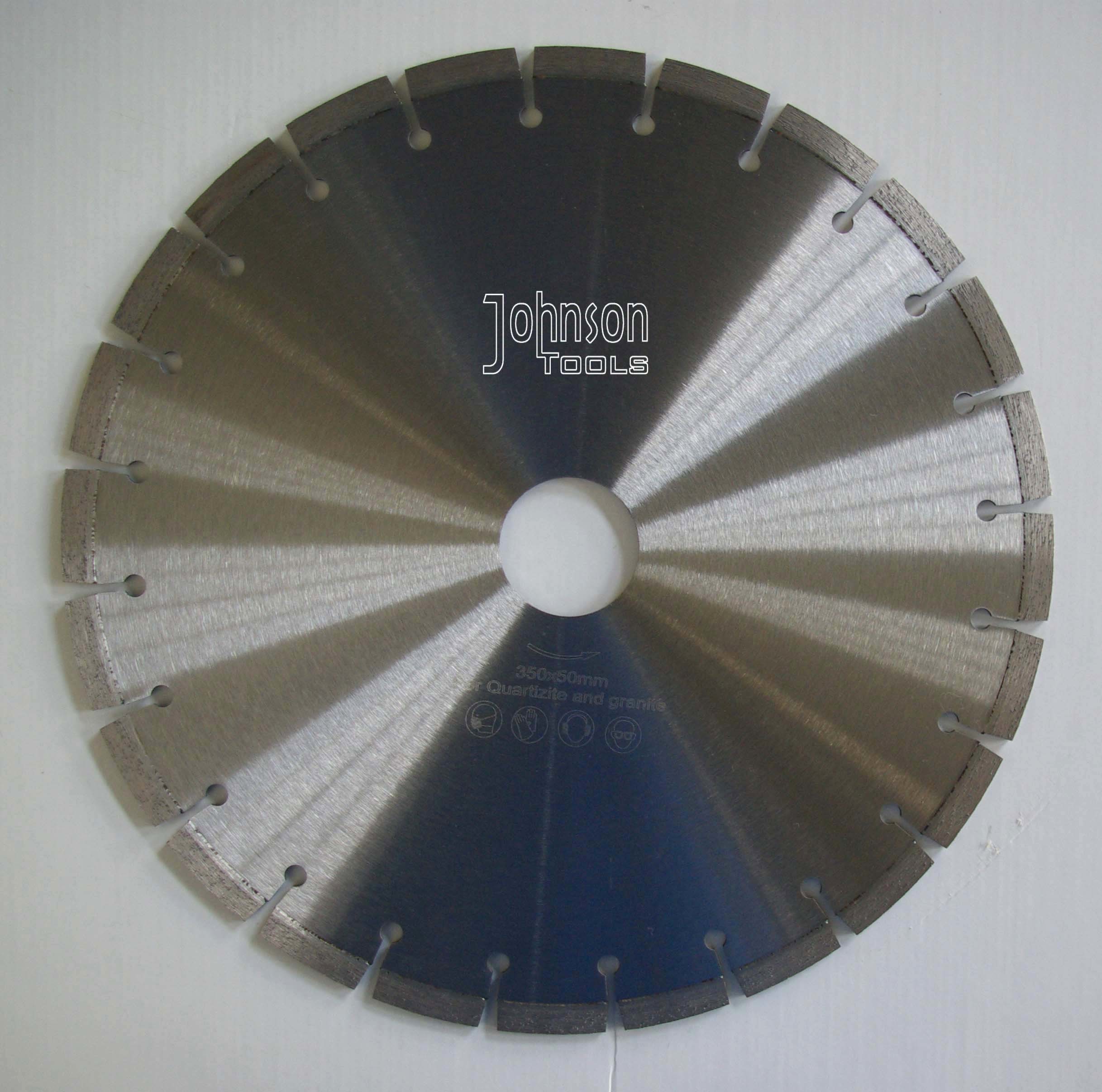 350600mm Rock Cutting Saw Blades , Diamond Stone Cutting Tools For Quartzite Cutting