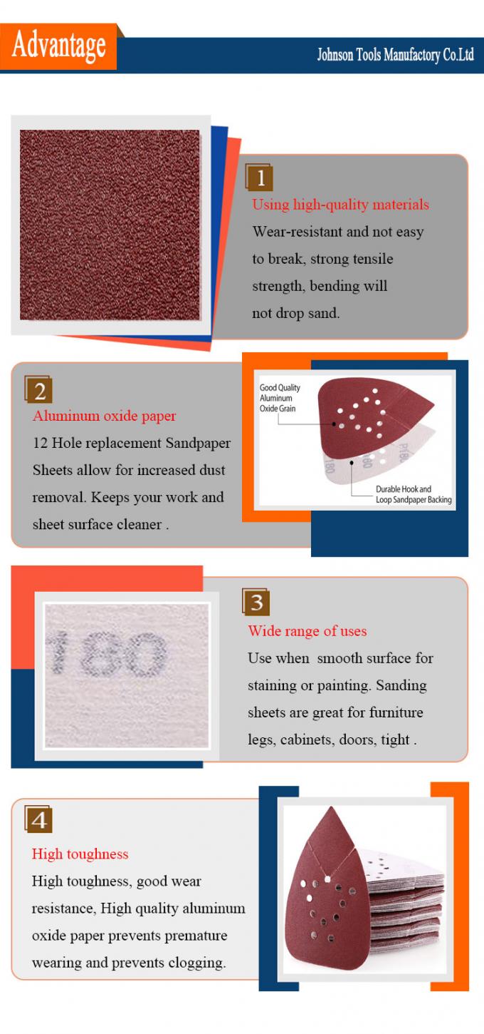 Triangle Self Stick Psa Sandpaper Sheets For Car Paint