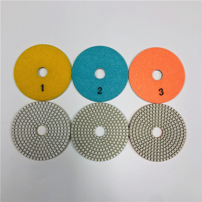 3 Step Wet Marble Diamond Polishing Pad For Granite Limestone