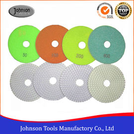 Star Shape Wet Diamond 3 Step Granite Polishing Pads For Marble