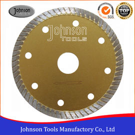 Tile Cutting Tools 105mm Sintered Turbo Saw Blade for Ceramic / Tiles Hot Press