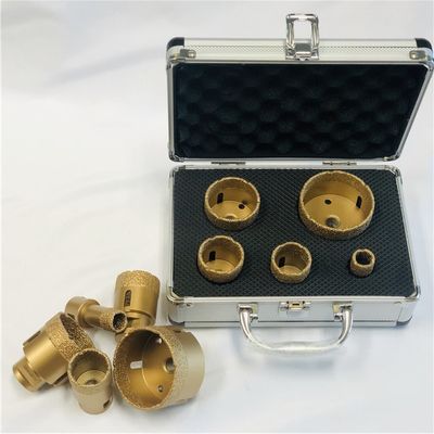 Aluminum Box 5pcs Vacuum Brazed M14 Diamond Core Drill Bit Set