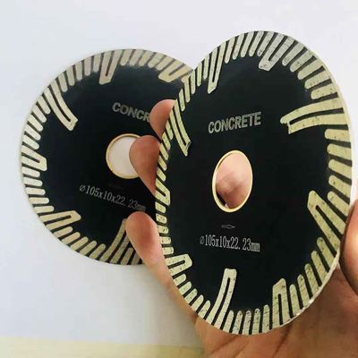 30CrMo 105mm Turbo Diamond Saw Blades  Hot Press Sintered  For Concrete