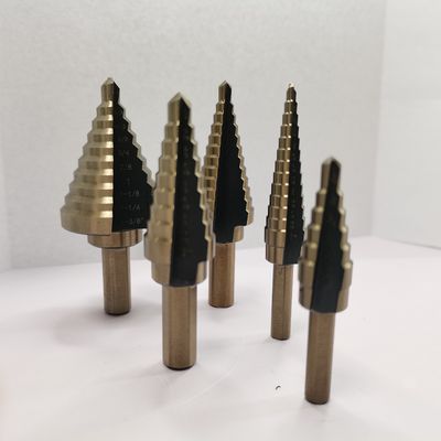 5PCS Step Drag Water Well HSS Cobalt Drill Bits with  thick gauge