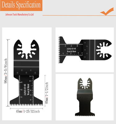 45*40mm Japan Teeth Multi Saw Blade For Wood And Plastic With Plastic Box