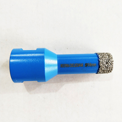 14mm M14 Vacuum Brazed Diamond Core Bits For Tile With Plastic Sleeve