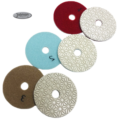 100mm 3 Step Diamond Granite Polishing Pads Various Grit