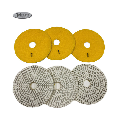 100mm 3 Step Granite Polishing Pads, Dry Polishing Pads For Ceramic