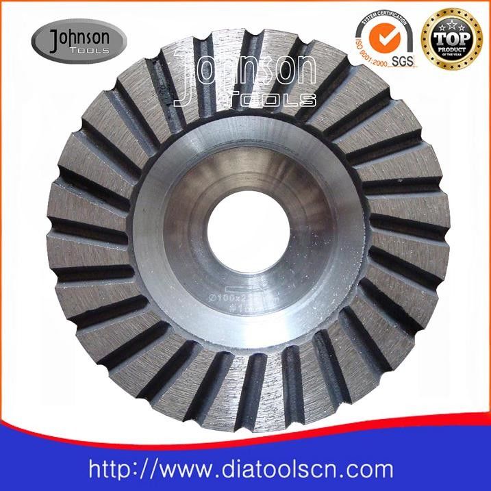 Light Weight 100180mm Turbo Concrete Grinding Wheel With Aluminium Core