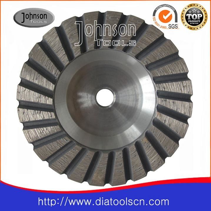 Light Weight 100180mm Turbo Concrete Grinding Wheel With Aluminium Core