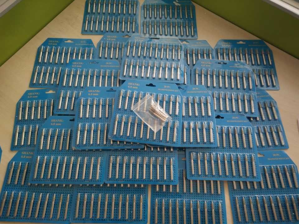 Electroplated Type Diamond Mounted Points For Grinding / Engraving Stone