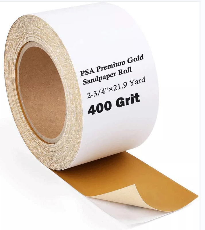 PSA Backing Longboard Continuous Roll Sandpaper 23/4" Wide 21.9 Yard Long