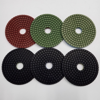 4 Inch 7 Step Wet Diamond Polishing Pads For Granite Marble Sandstone Limestone