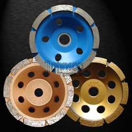 SGS / GB Approved Sintered Brazed Diamond Turbo Cup Wheel Single Row 105mm