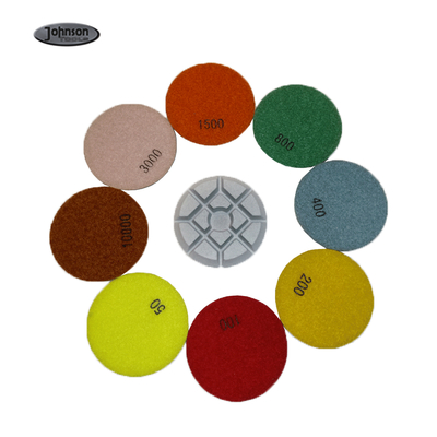 4 Inch Aggrassive Polihsing Tools Resin Diamond Polishing Pads For Concrete Floor