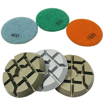 4 Inch Aggrassive Polihsing Tools Resin Diamond Polishing Pads For Concrete Floor