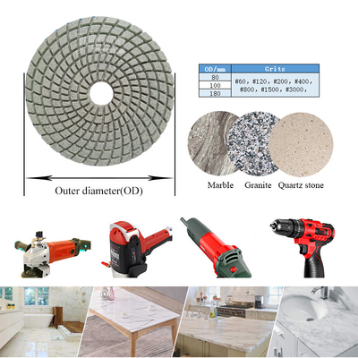 Resin Bond Diamond Stone Wet Polishing Pads With Different Size