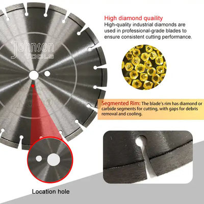 300 350 Mm Diamond Hand Held Saw Blade For Dry Cutting Concrete, Reinforced Concrete, Brick, Etc.