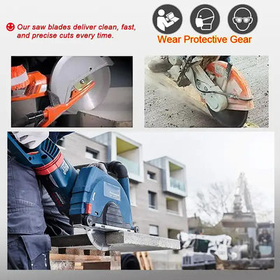 300 350 Mm Diamond Hand Held Saw Blade For Dry Cutting Concrete, Reinforced Concrete, Brick, Etc.