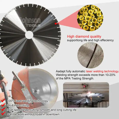 300 350 400 450 500 600 Mm Laser Welded Diamond Stone Cutting Disc Saw Blade For Circular Saw