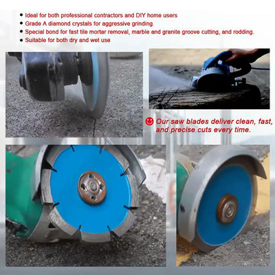 Good Performance 4.5 5 Inch Tuck Point Crack Chaser Grout Repair Diamond Saw Blade For Concrete Masonry Brick