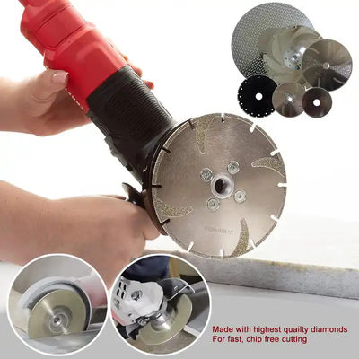 Electroplated Double Sided Maple Leaf Diamond Saw Blade Cutting Grinding Marble Glass Vanity Blade Disc