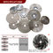 Electroplated double-sided maple leaf diamond saw blade cutting grinding marble glass vanity blade disc