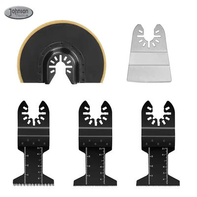 5 Piece Oscillating Tool Blades Kit For Wood With Nails Fast Cut Wood Flush Cut And Rigid Scraper