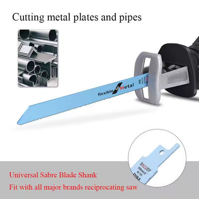 6 Inch Metal Cutting Reciprocating Saw Blade Set Bi-Metal Sawzall Blades For Metal Pipe Sheet Metal Rebar 18TPI