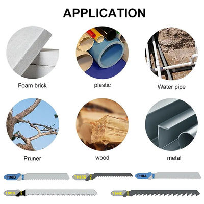 25 Piece Professional Jigsaw Saw Blades For Drywall Board Wood And Metal Cutting
