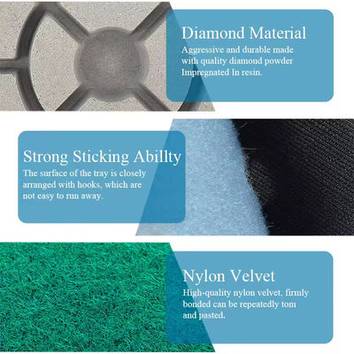 Abrasive Tools 3" Diamond Concrete Polishing Pads Wet Diamond Disc For Polish Concrete Floor