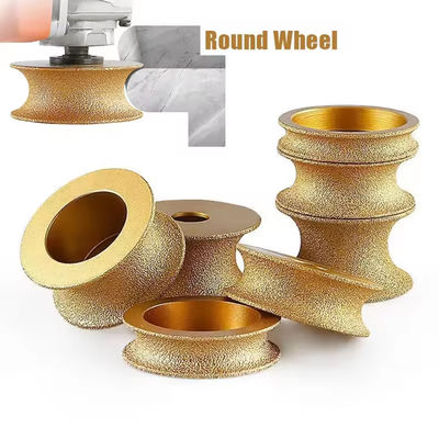 Vacuum Brazed Marble Granite Stone Quartz Tile Ceramic Diamond Abrasive Grinding Profile Wheel for Angle Grinder