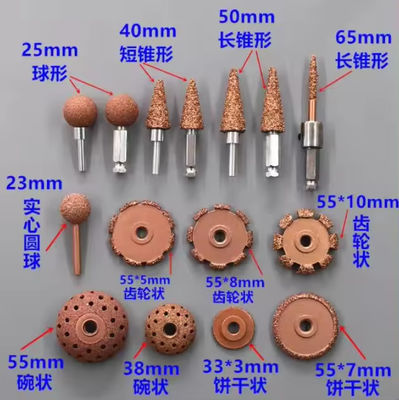 Vacuum Brazed Tungsten Carbide Grinding Wheel Size 50x7mm #18 For Tire Grinding