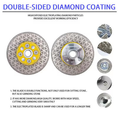 Electroplated Double-Sided Diamond Saw Blade Cutting Wheel Grinding Disc Glass Cutting Disc Diamond Marble Saw Blade