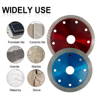 105/110/125 Mm Tile Granite Cutting Tools Marble Cutting Disc Hot Press Sintered Turbo Wave Diamond Saw Blades