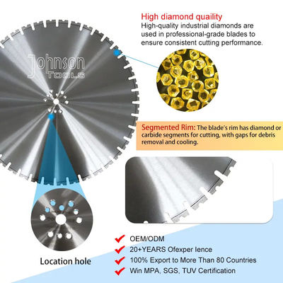 Big Diameter 800mm Concrete Cutter Diamond Wall Saw Blade For Cutting Demolition Reinforced Concrete Construction