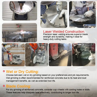 13.5" Soft Cut Concrete Blade Cutter Laser Welding