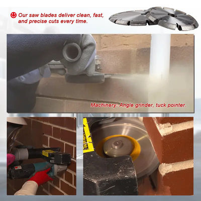 6 Inch Laser Welded Crack Chaser Tuck Point Diamond V Groove Cutting Blade For Concrete Mortar Removal
