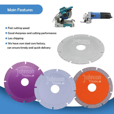 4 Inch Vacuum Brazed Marble Cutting Disc Cutting Saw Blade For Marble And Ceramic Glass