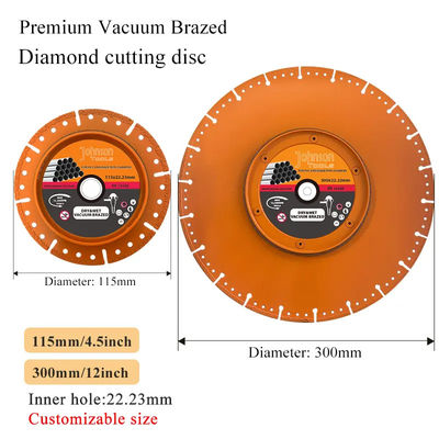 Vacuum Brazed Diamond Blade for Pipe 115mm Diamond blade Pro Pipe Cutter