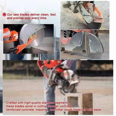350mm 14 Inch Laser Welded Concrete Saw Blades For Circular Saw