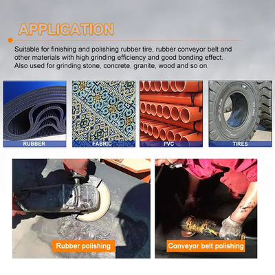 Gold Buffing Tungsten Carbide Grinding Disc For Roughing Rubber And Fabric