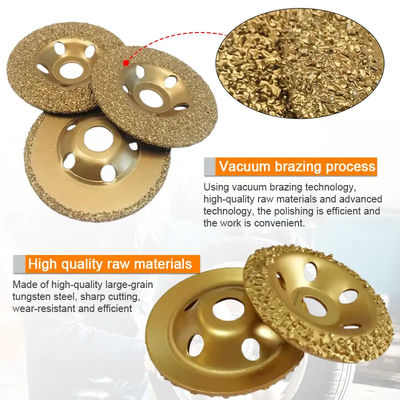Gold Buffing Tungsten Carbide Grinding Disc For Roughing Rubber And Fabric