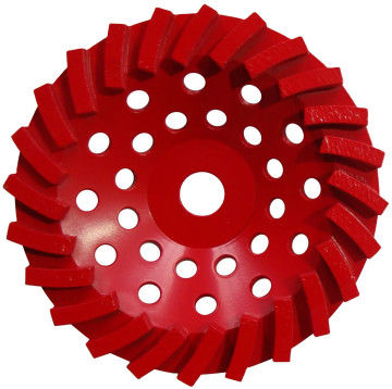 180mm Swirl Diamond Grinding Wheels For Stone / Brick / Block / Concrete, Center Hole With 22.23mm Or M14 Or 5/8"-11