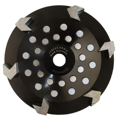180mm 7 Inch Diamond Cup Concrete Grinding Wheel  V Shape Teeth