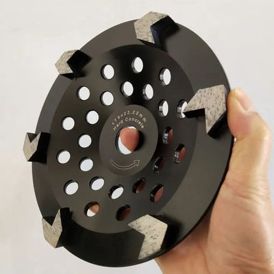 180mm 7 Inch Diamond Cup Concrete Grinding Wheel  V Shape Teeth